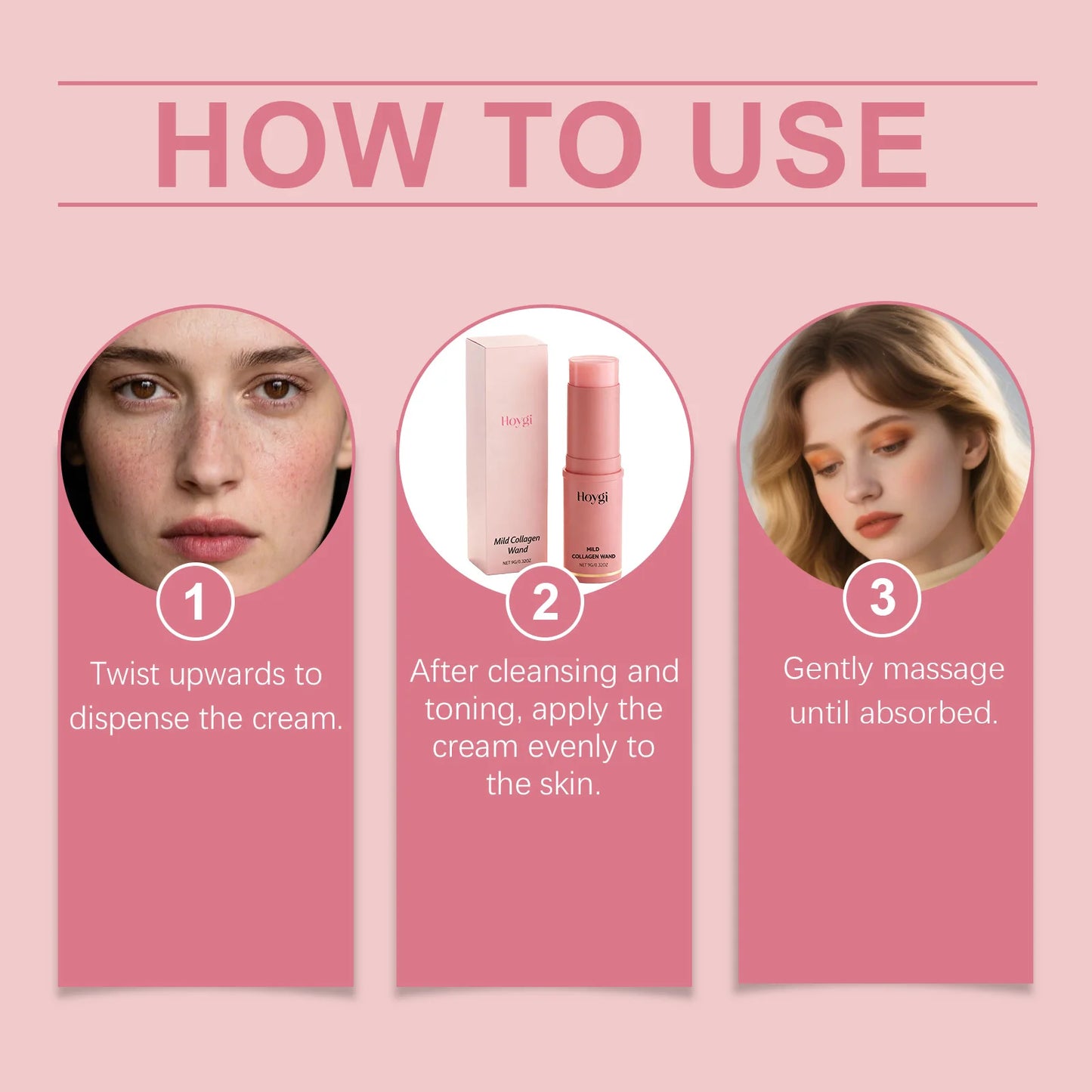 Collagen Skincare Stick Fade Fine Lines Firming Lifting Anti Wrinkle Restore Skin Elasticity Tightening Moisturizing Face Cream