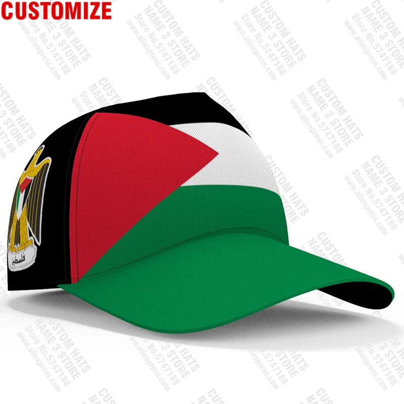 Palestine Baseball Caps Free Custom Name Number Team Logo Palaestina Hats Ple Country Travel Tate Palestina Nation Flag Headgear