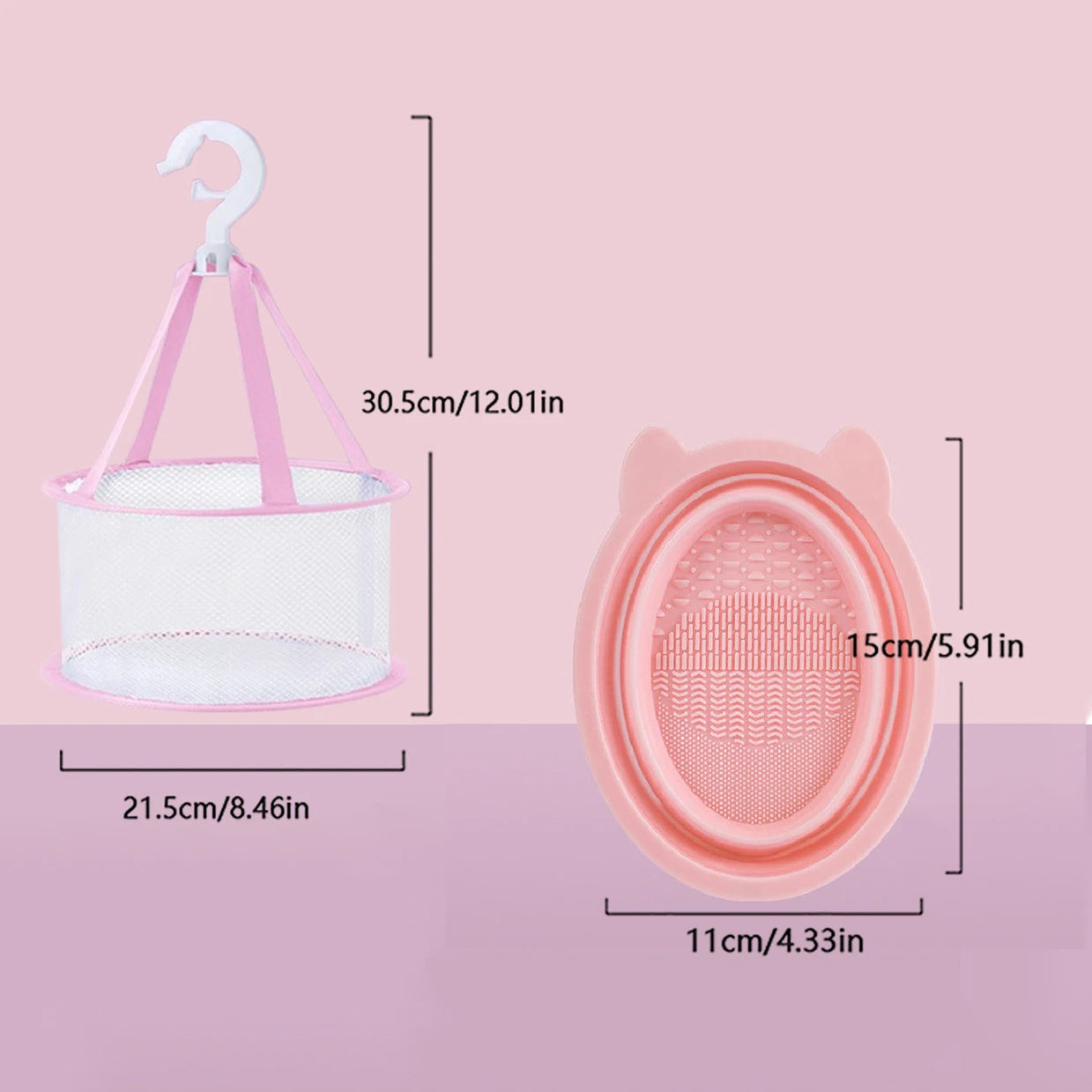 Makeup Brush Cleaning Set Silicone Foldable Beauty Blender Cleaner Tool Kit with Sponge Wash Agent for Cosmetic Brushes And Pad