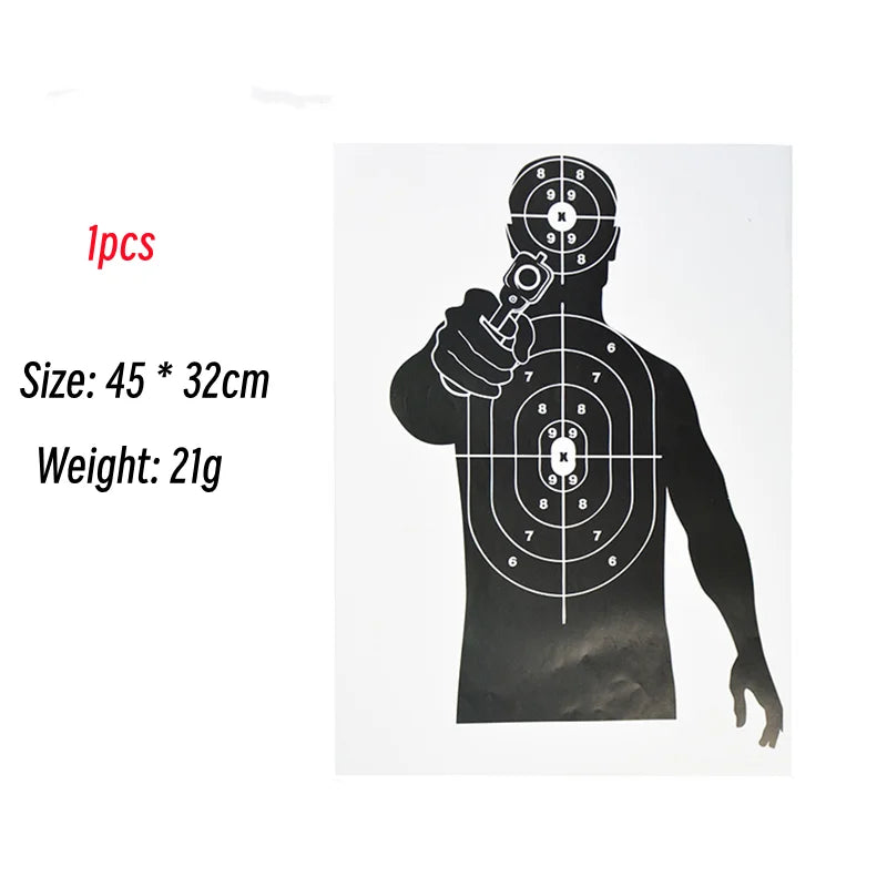 Archery Target Paper 45 * 32cm Fun Shooting Function Picture Training Accessories Splash Activity Paper Target