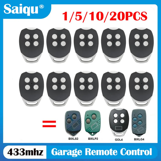Garage Gate Door Opener 20PCS BIXLP2 BIXLP 2 BIXLS2 BIXLS 2 BIXLG4 BIXLG 4 433.92 MHz Rolling Code For Garage Door Gate