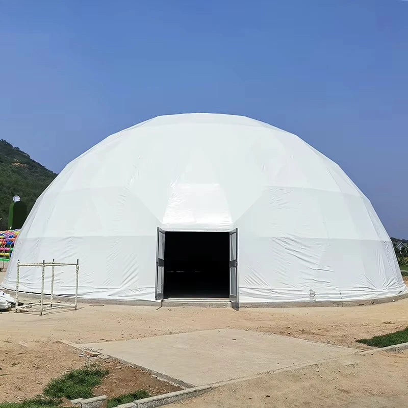 Tents Outdoor Camping Hot Selling 4m Glamping Dome Luxury Tents Waterproof PVC Fabric for Winter Outdoor Events Customized
