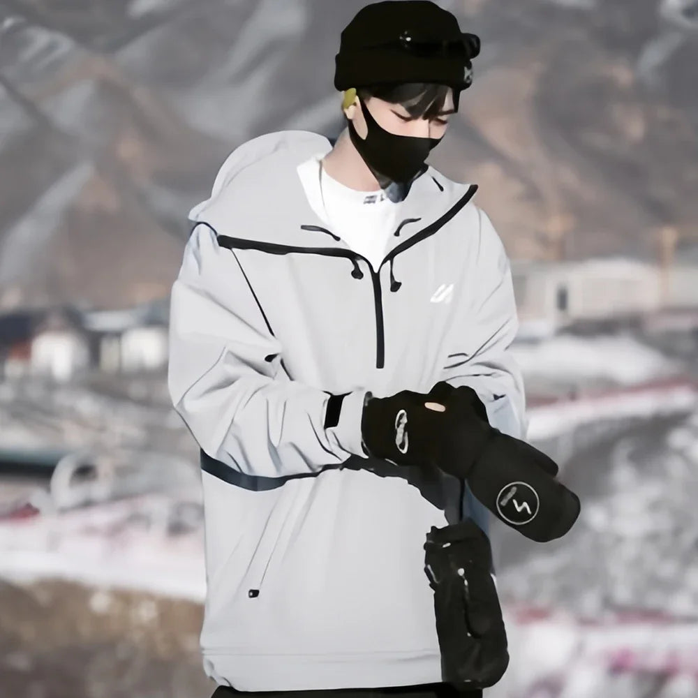 New Couple's Skiing Jackets 2025 Winter Warm Snow Clothes Pro Windproof Woman Ski Sport Hoodies Man Outdoor Snowboard Tracksuit