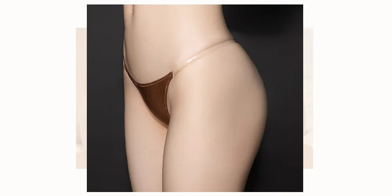 Sexy Erotic Transparent Thong Panties Thin Elastic Low Waisted Women's Underwear Allure G-String Shiny Lingerie Ladies Thongs