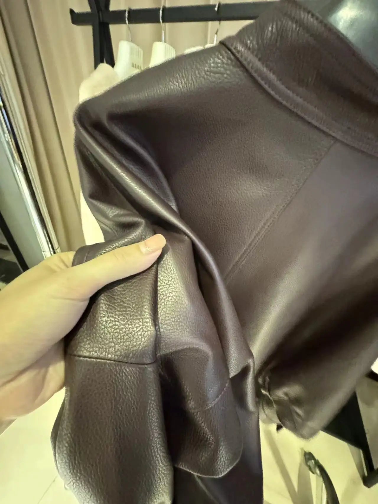 new fashion sheepskin genuine leather women short coat 2024 autumn and winter outside wear coat