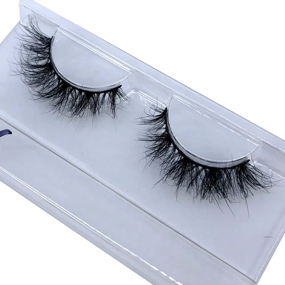 New Dropshipping natural wispy volume 3d mink lashes makeup eyelashes false lashes mink eyelashes with soft band