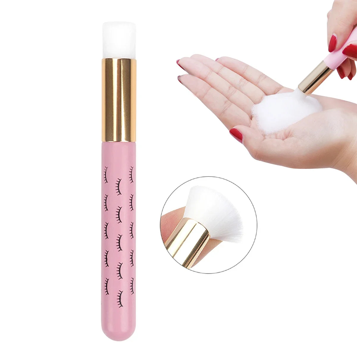 13Pcs Set Washing Kit 5 in 1 Lash  Bottle Eyebrow Mascara Wand Eye Pad PatchesShampoo Eyelash Brush Soap Foam Extension Cleaning