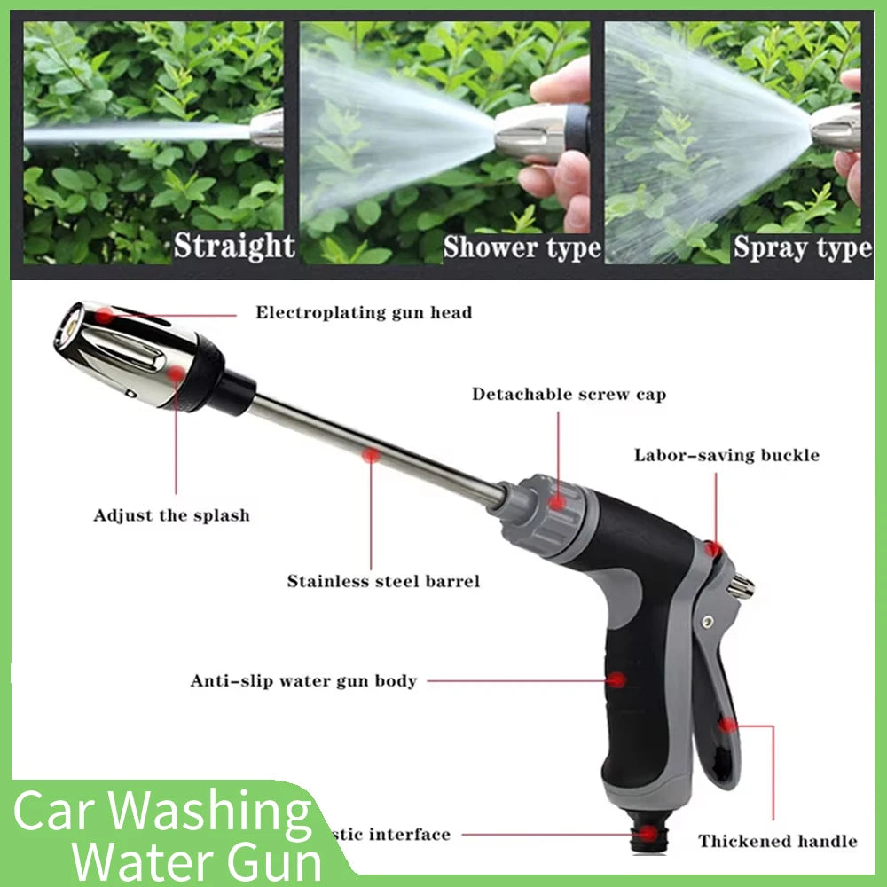 Pressure Washer High Pressure Water Gun Portable Washer for Car Floor Wall Cleaning With 360° Rotating for Three Spray Modes