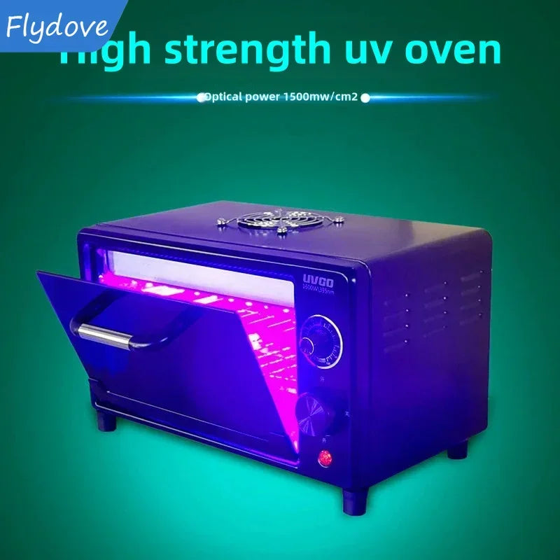 UV Curing Box High Intensity Ultraviolet Lamp OCA Oven 365nm 395nm 405nm LED UV OVEN Cabinet For UV Resin Fast Flexible Screen