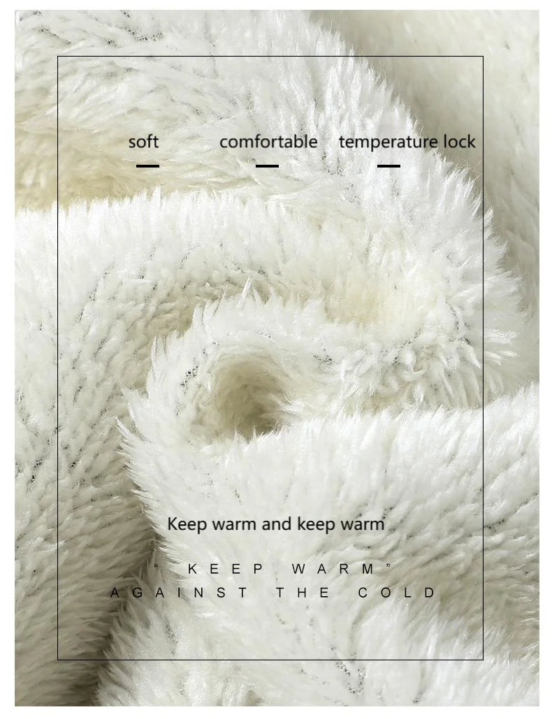 Winter Lambswool Men's Sets Thickened Fleece Sweatshirt Suit Men's Two-piece Hooded Tracksuit Men Sweatshirts Eu Sizes XS-2XL