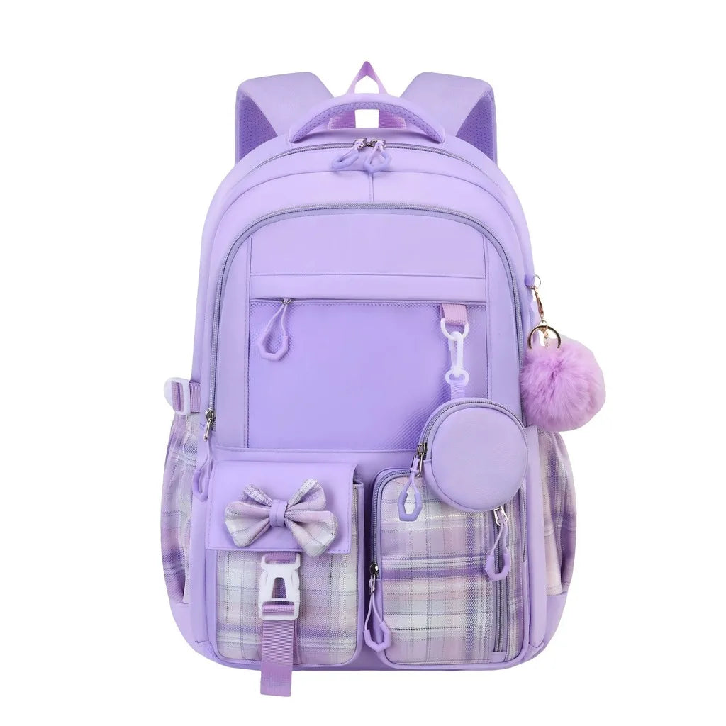 School Bags Ergonomic 3 Piece School Bag Set Pencil Pouch Large Capacity School Backpack For Campus Study After-School Short