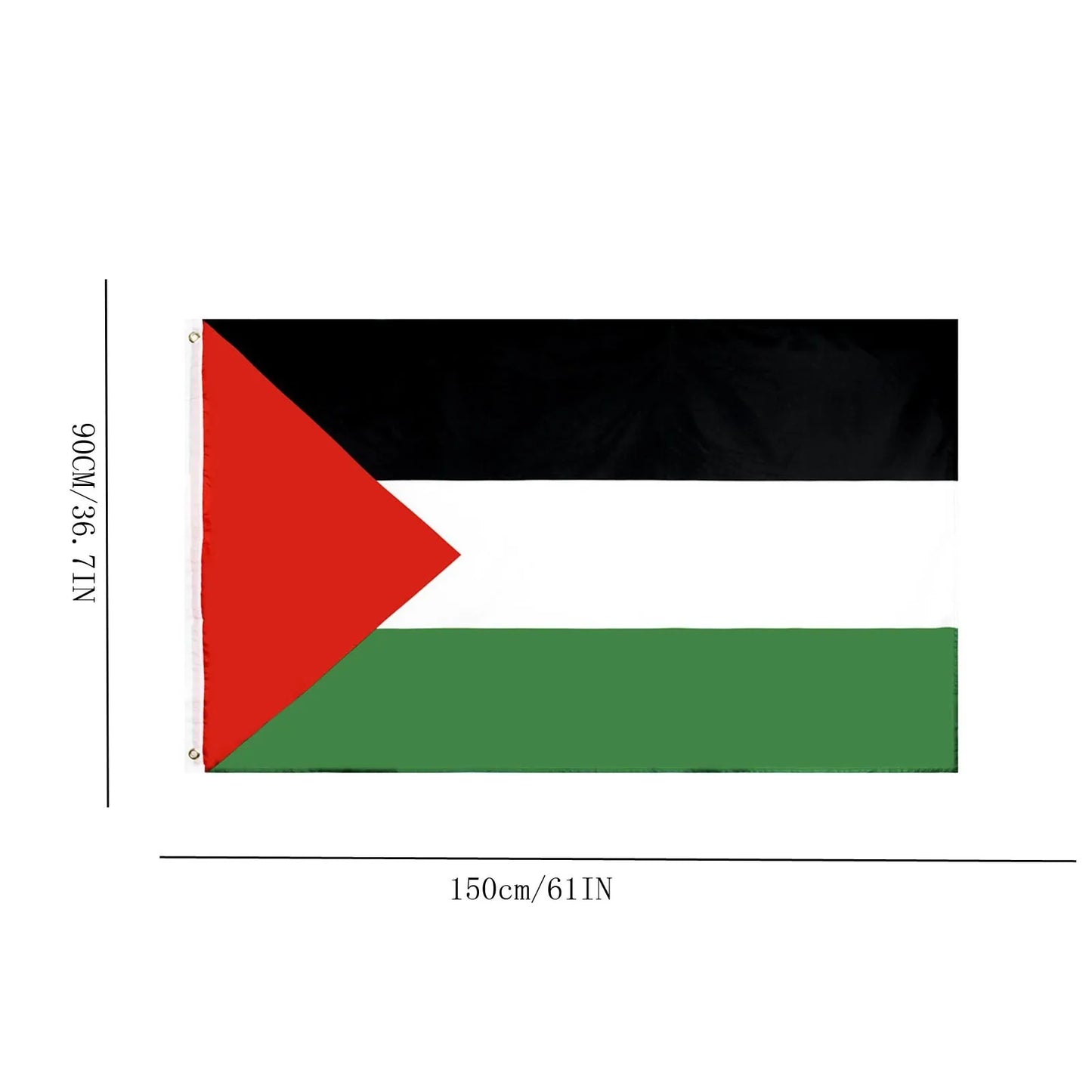 90X150cm Palestine Flag hanging High Quality Polyester Palestinian banner For Decoration