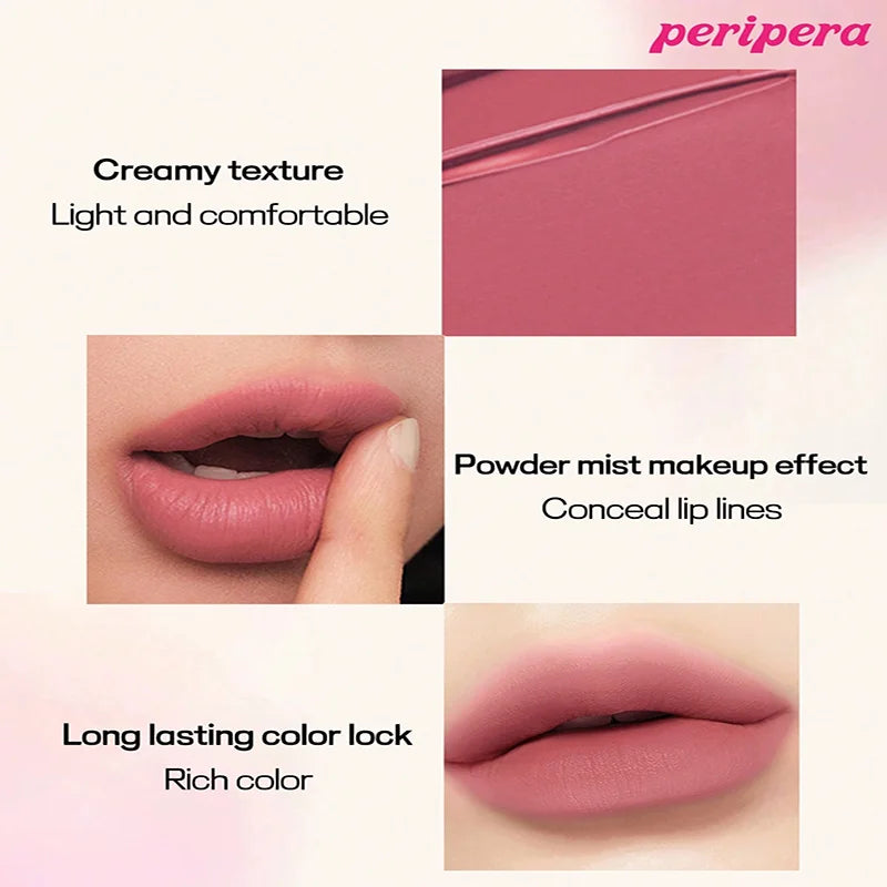 K-beauty Ink Velvet Lipstick high-pigment and long-wearing, weightless, gluten-free, paraben-free, velvet-matte, long-lasting