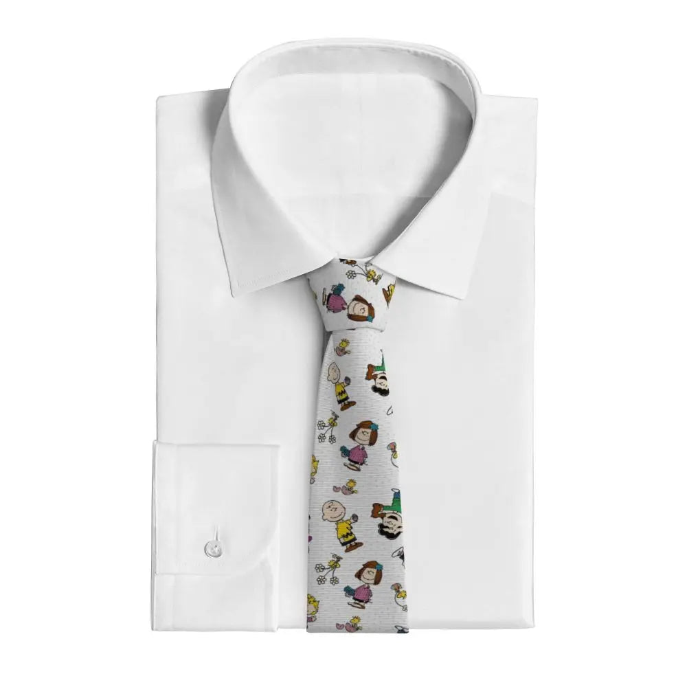 Personalized Fashion S-Snoopys Neckties Men Silk Cartoon Office Neck Tie