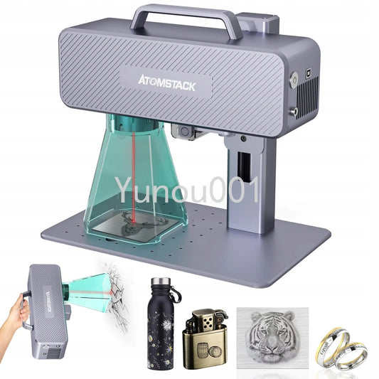 M4 Fiber Laser Engraver 12000mm/S High Speed Desktop Infrared Marking Machine With 70 * 70mm For Metal Plastic Leather