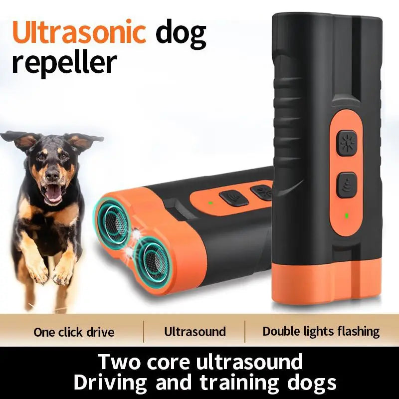 Pet Training Control Device, Rechargeable Ultrasonic Dog Barking Deterrent Trainer And LED Light To Stop Barking