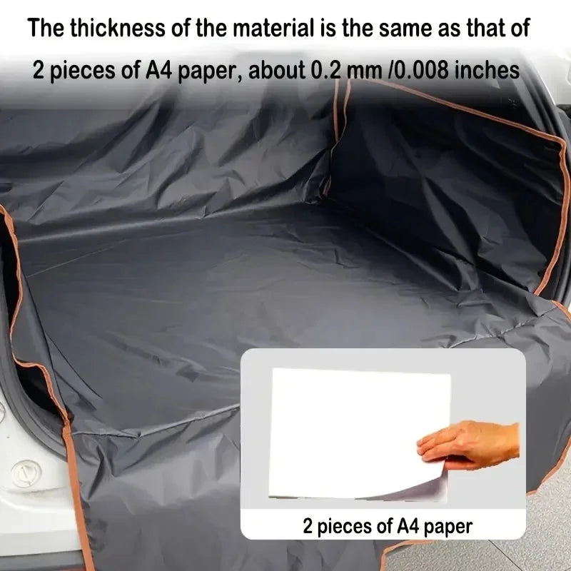 2025 Durable Polyester Auto Trunk Mat for Pets - Non-Slip, Scratch-Resistant, Easy-Clean Mat for SUVs and Cars, Pet Safety Mat