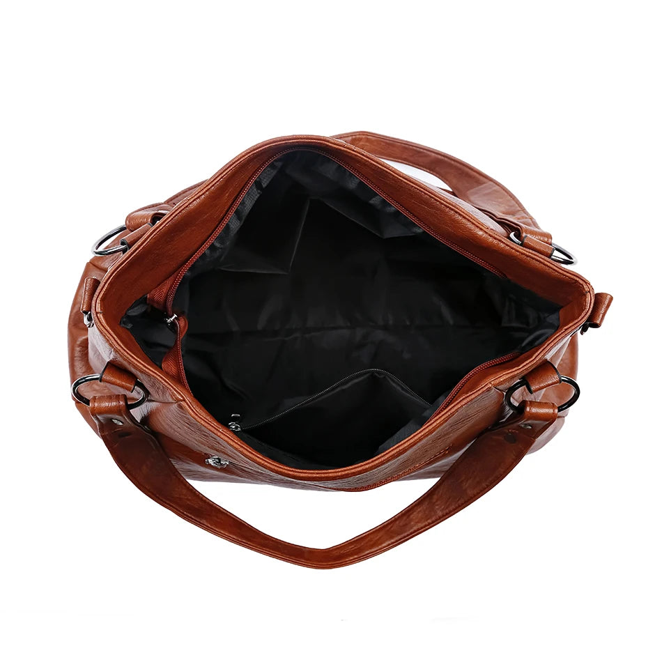 Fashionable Simple Handbag Famous Luxury Designer Women Tote Bag High Quality Soft Leather Large Capacity Women's Shoulder Bags