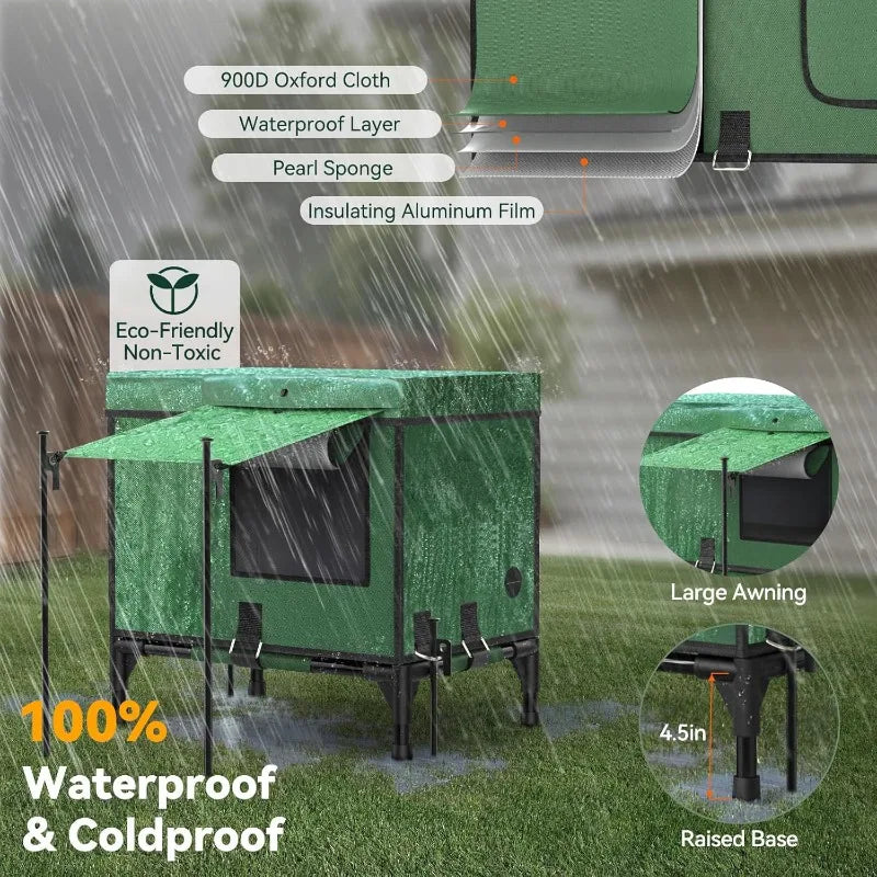 Large Space Cat Nest Warm Room Outdoor Heating Insulation Sunshade Cat Beds Foldable Pet Bed Waterproof Coldroof Pet Supplies