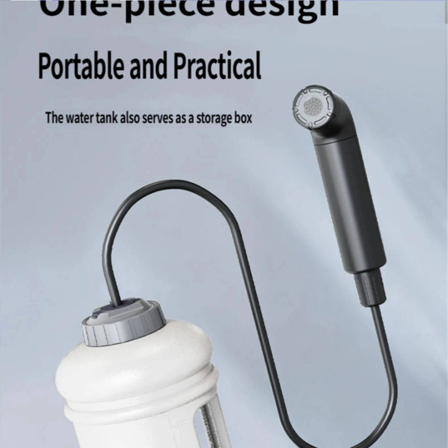 2.5L Portable Electric Bidet Sprayer, IPX6 Waterproof Rechargeable Handheld Hygiene Shower for Travel Camping Outdoor Cleaning