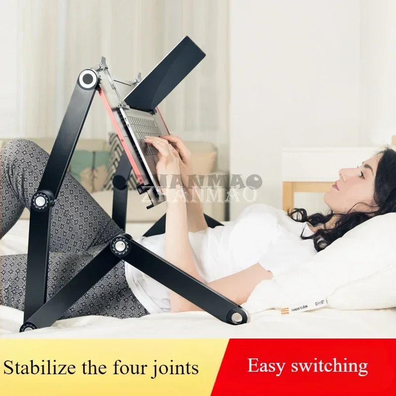 Laptop desk, foldable tablet stand, adjustable and movable