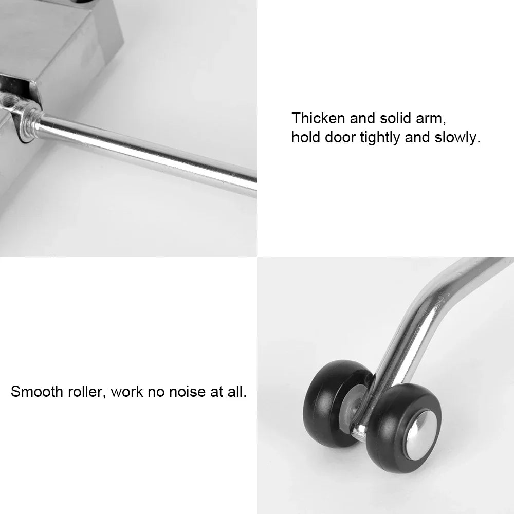 Durable Furniture Door Hardware Automatic Spring Door Closer Adjustable Stainless Steel Door Closing Device Security Lock