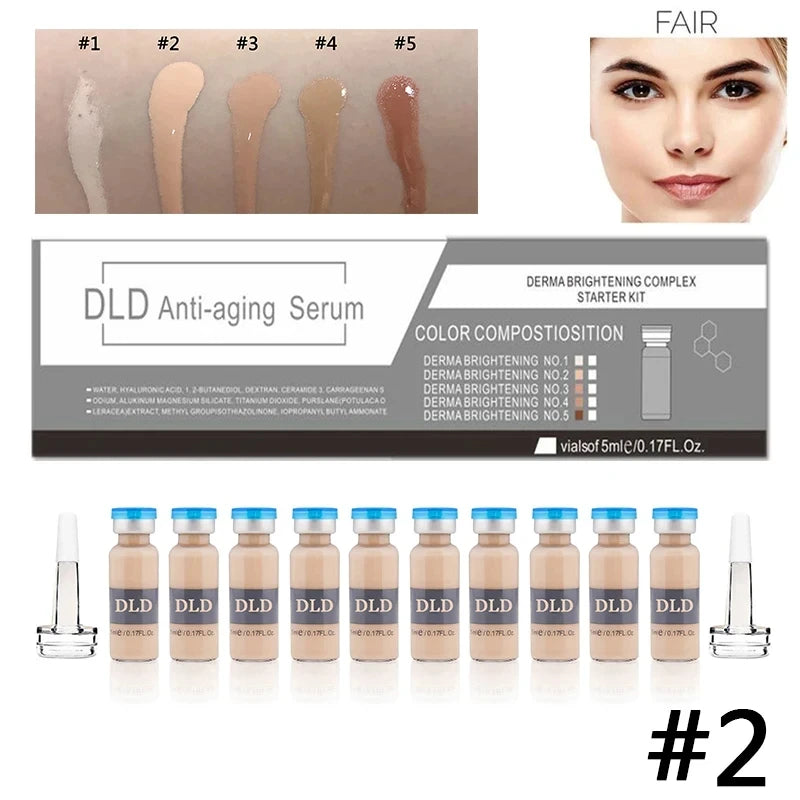 Korea 5ml Face BB Cream Glow Ampoule Starter Kit Peptide Lightweight Foundation Brightening Moisturize Sun Protection Skin Care