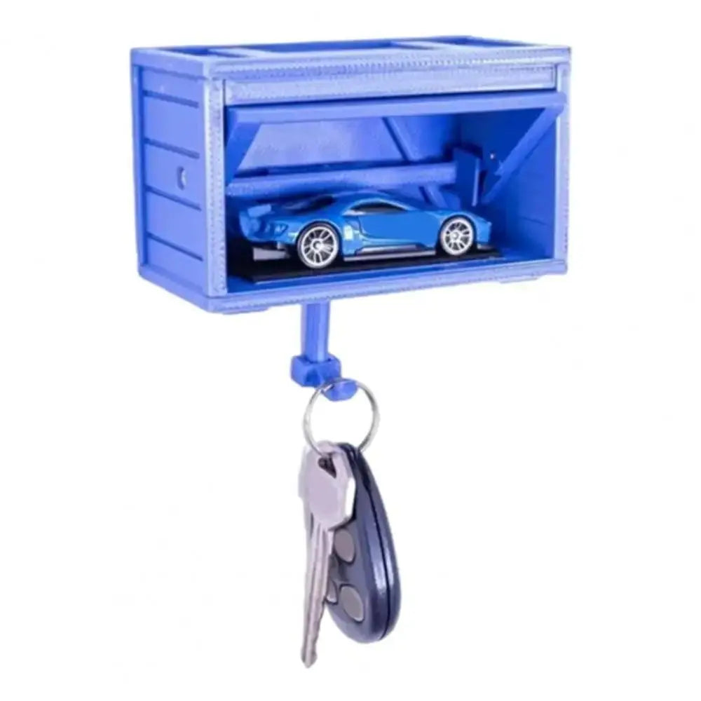 Open Garage Door Design Modern Key Holder Wall Mount Decorative Car Garage Key Holder Space-Saving Easy Installation