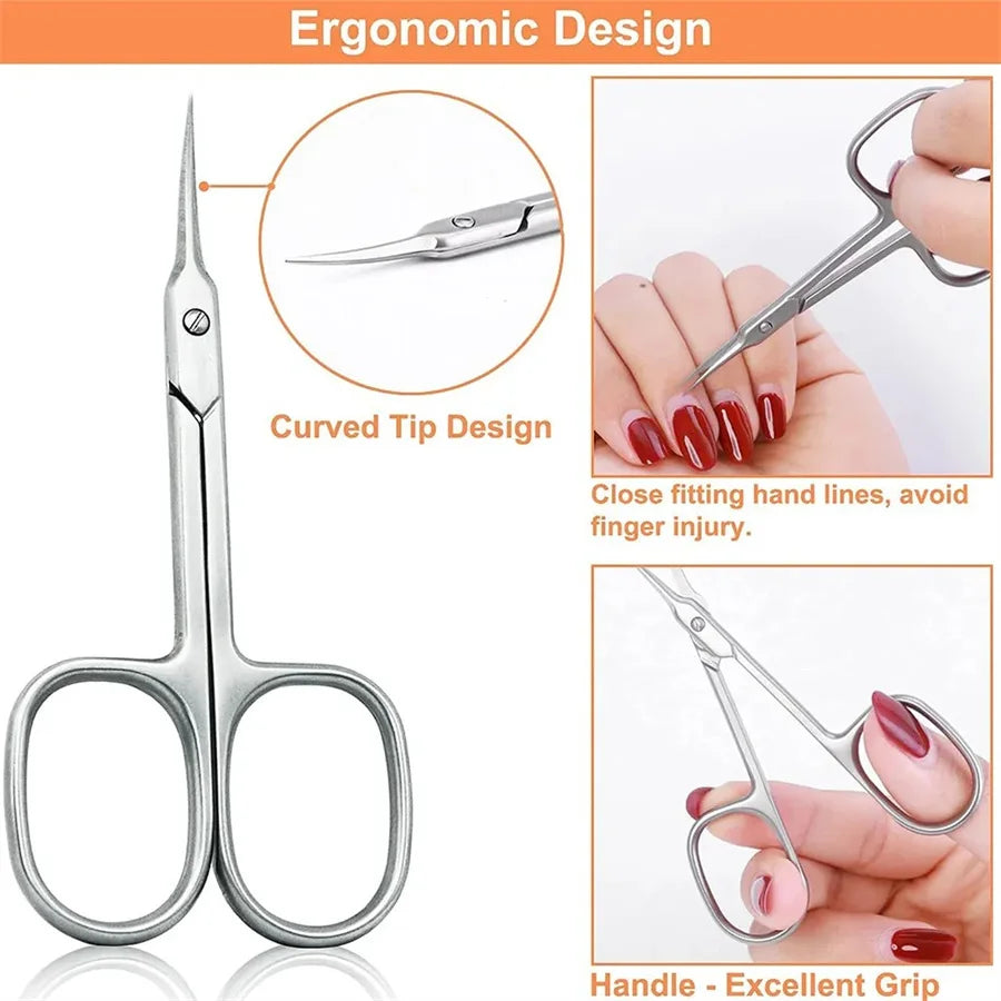 Nail Clipper Premium Manicure Scissors Multi-purpose Stainless Steel Cuticle Pedicure Beauty Grooming Kit for Nail