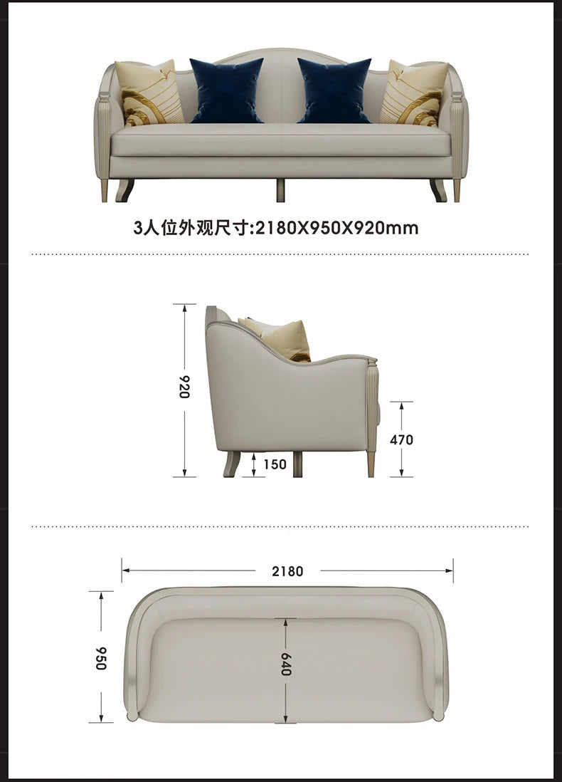 Classic Waterprof Sofa Designer Adults Romantic Cushion Sofa Elegant Living Room Muebles Para Habitacion Home Accessories