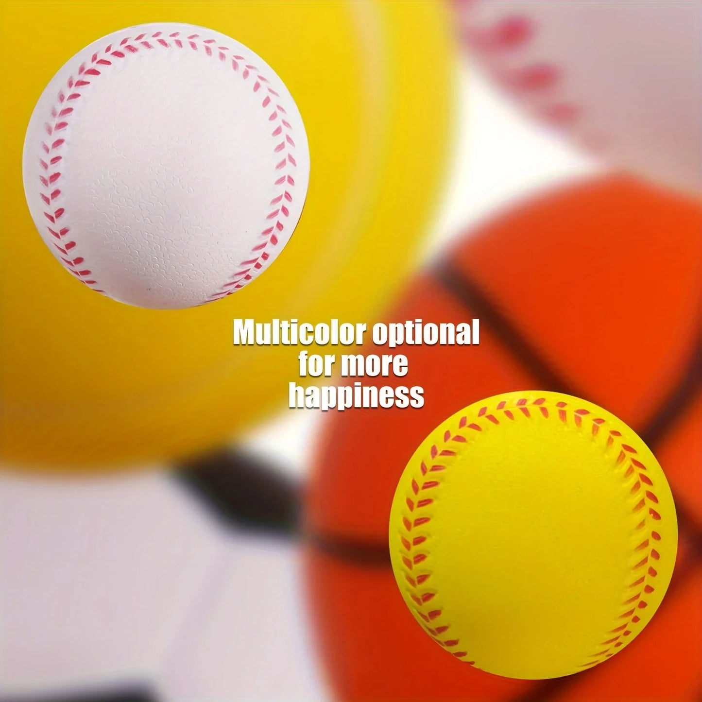 9 inches 7cm Unisex-Adult Lightweight Training Softball - Durable & Safe Elastic PU Foam Baseball For Indoor/Outdoor Recreation
