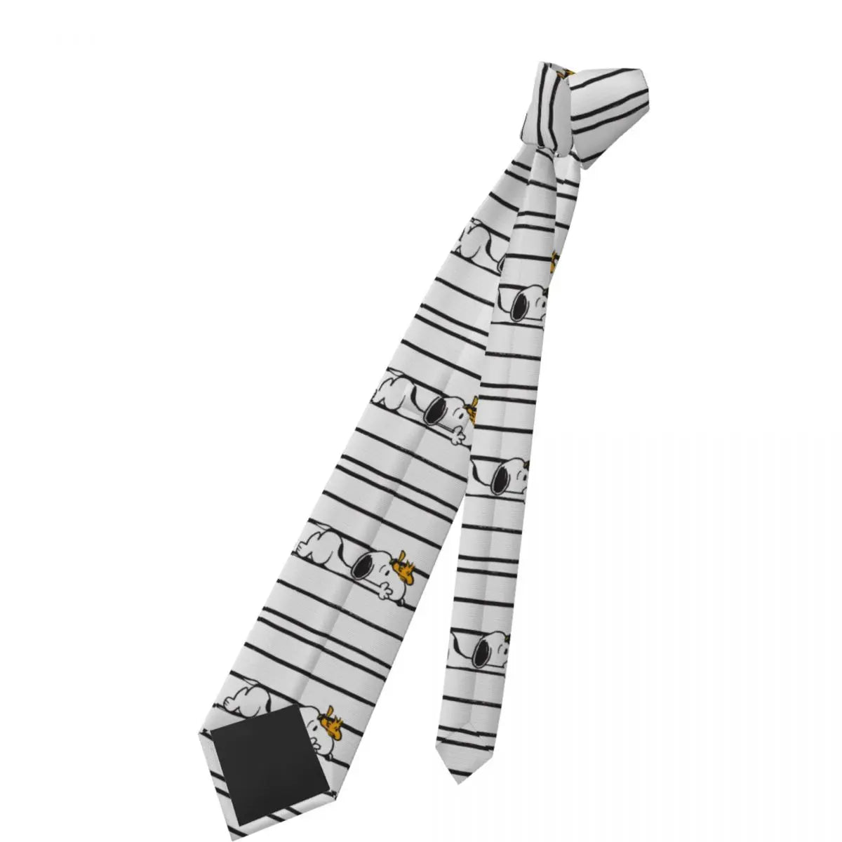 Snoopys & Woodstock Smile Giggle Laugh Neckties Silk 8 cm Neck Tie for Mens Shirt Accessories Cravat Wedding Accessories Office