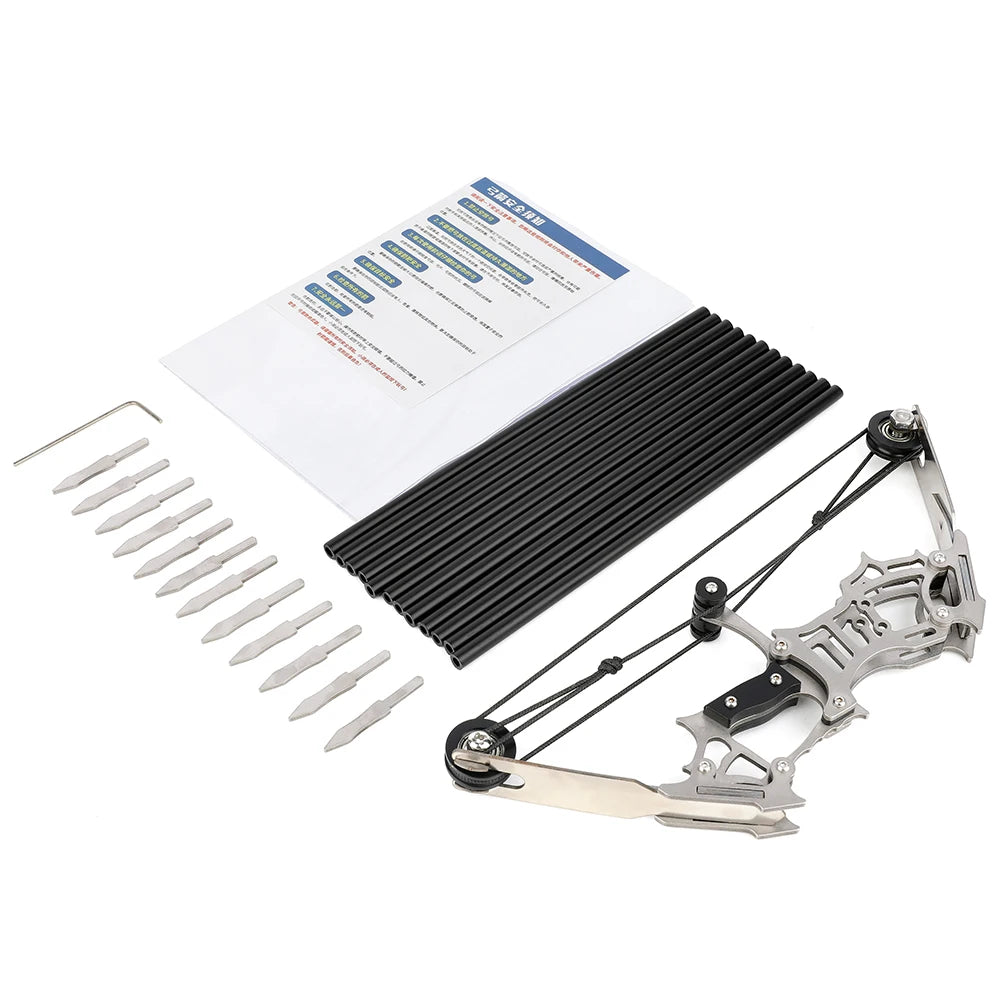 Archery Compound Bow 10lbs/12lbs/16lbs/15-32lbs High-Elastic Steel Limbs Suitable Beginners Target Shooting Outdoor Practice