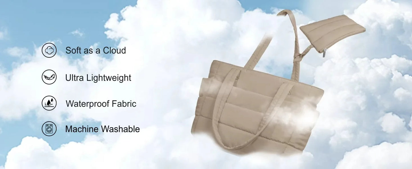 Women Tote bag large-capacity shoulder bag multi-functional travel toiletry makeup bag