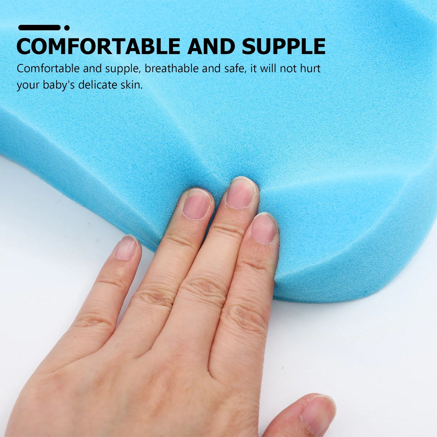 Baby Sponge Infant Bath Mat Drying Support Cushion Skid Proof Comfy Lightweight Bear Shape Design For Newborn