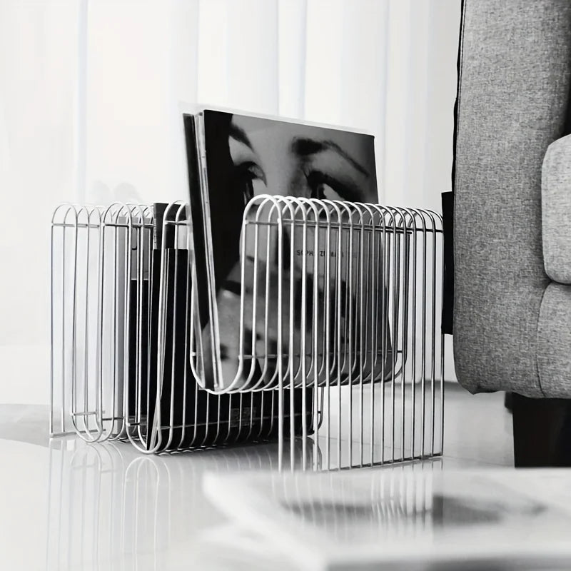Modern Multi-Functional Table & Bookshelf with Heavy-Duty Powder-Coated Frame Space-Saving Minimalist Design for Home And Office