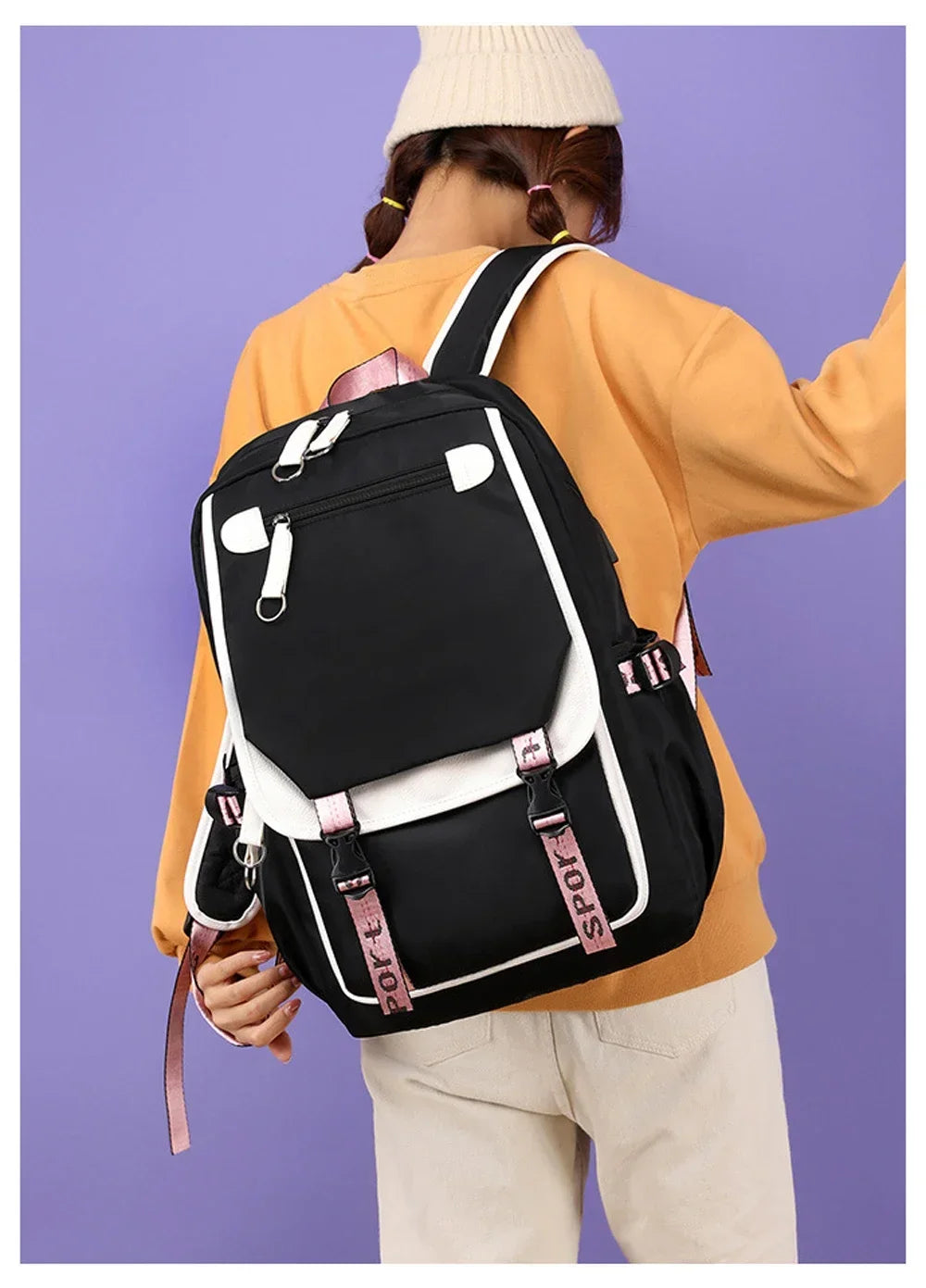 Cat Anime Cartoon School Bag New Fashion Backpack Back To School Cute Kawaii Backpack School Bags for College Student Mochila