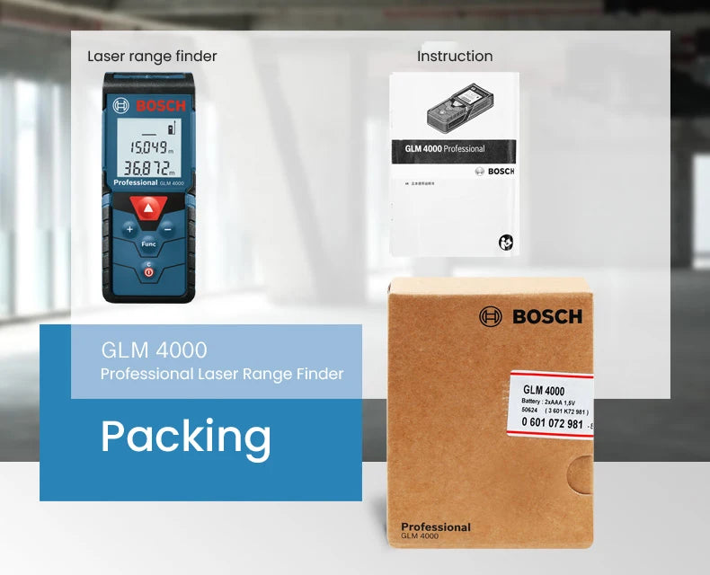 Bosch Laser Tape Measure Professional Distance Meter Optical Rangefinder Accurate 30-50m Surveying Equipment