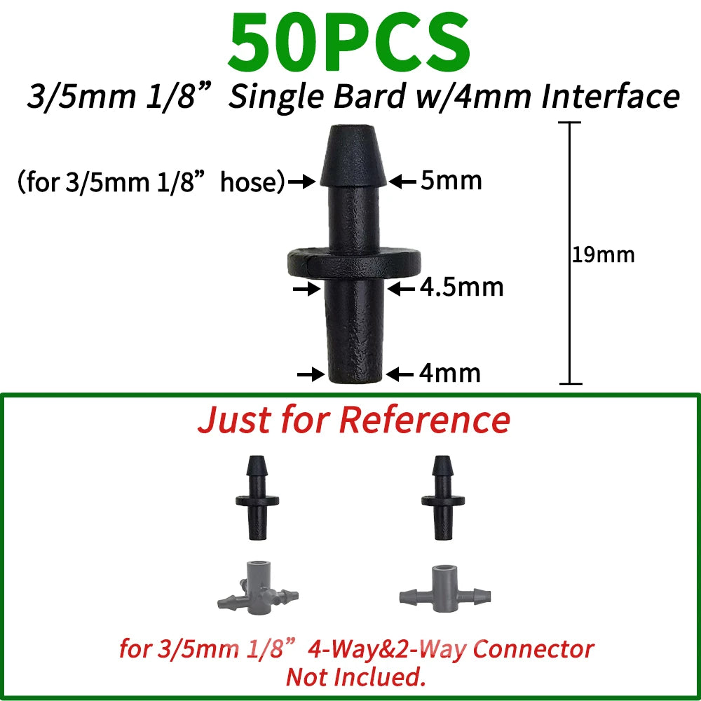 Irrigation 2L/4L/8L Steady flow dripper with 4-way cross Connector Agriculture Drip water irrigation Drip arrow connector 20Sets