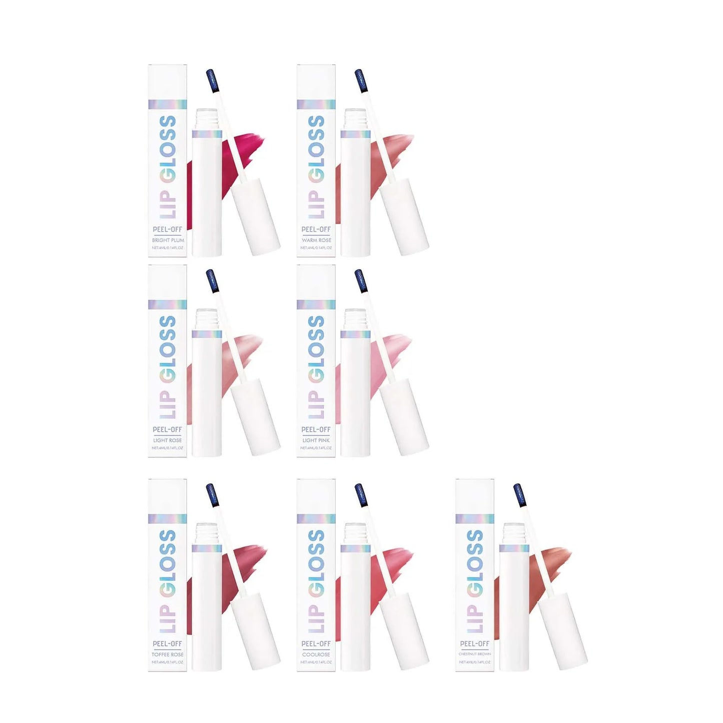 Tear off Lip Gloss Waterproof Long Lasting Peel off Liquid Lipstick Easy to Color Nourishing Lip Reduce Dryness Cosmetics