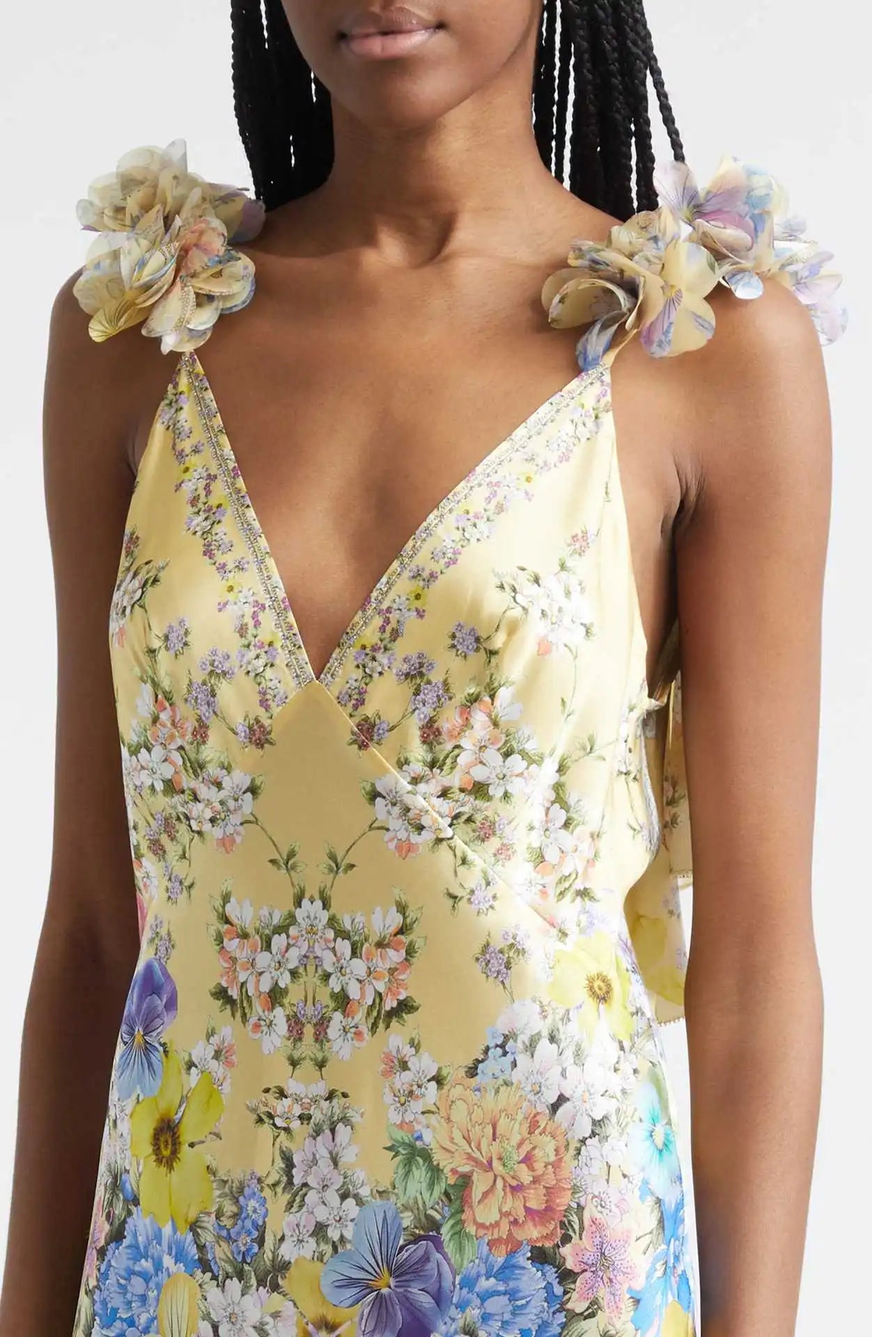 100% Silk Floral Print Sleeveless Sling Maxi Dress for Women Elegant Deep V Neck Backless Sexy Club Party Long Dress