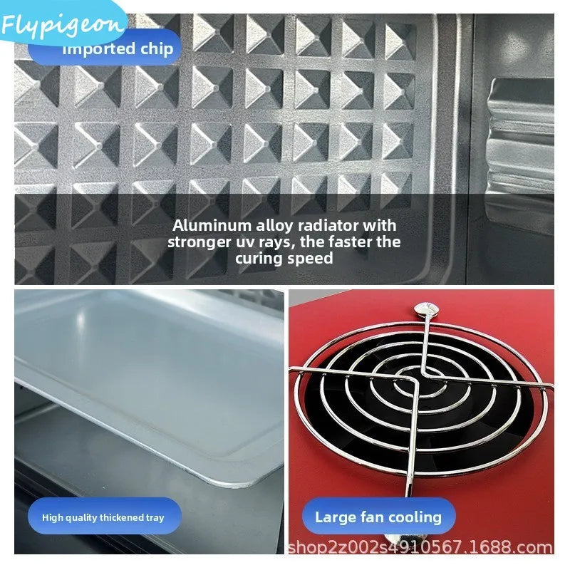 UV Curing Box High Intensity 365nm 395nm 405nm LED UV Oven For OCA Resin Fast Flexible Screen Repair Cabinet