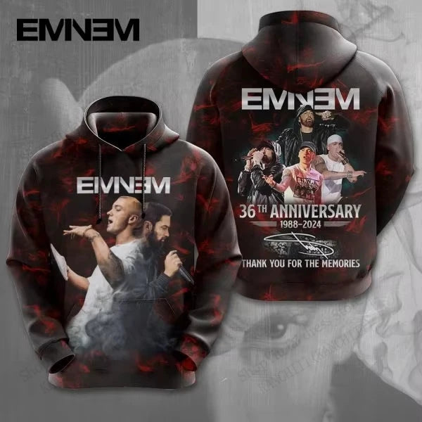 Rapper Eminem 3d Print Hoodie Men Women Fashion Oversized Hoodie Sweatshirt Boy Coats Women Sweats Men Hoodies Rock Clothes Rap