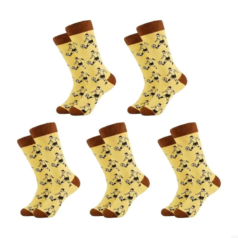 5 Pair Practical Breathable Sock Football Stockings Suitable for Reduce Fatigue and Improve Athletic Performances 69HD