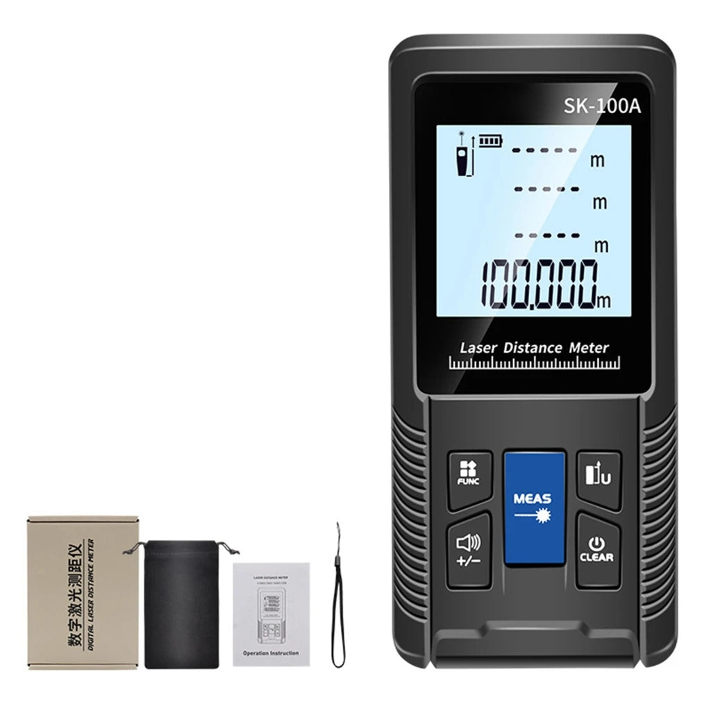 1PC Portable Handheld Lasers Measure Tape Tool Digital Display Distance Meter Intelligent Rangefinder 40m 50m 70m 100m 120m