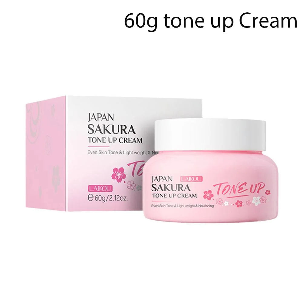 Facial Moisturizer Tone-up Cream,Sakura Essence Glow Moisturizer Cream 1.06 Fl OZ Hydrating Smooth Dry Skin Nourishing Skin Care
