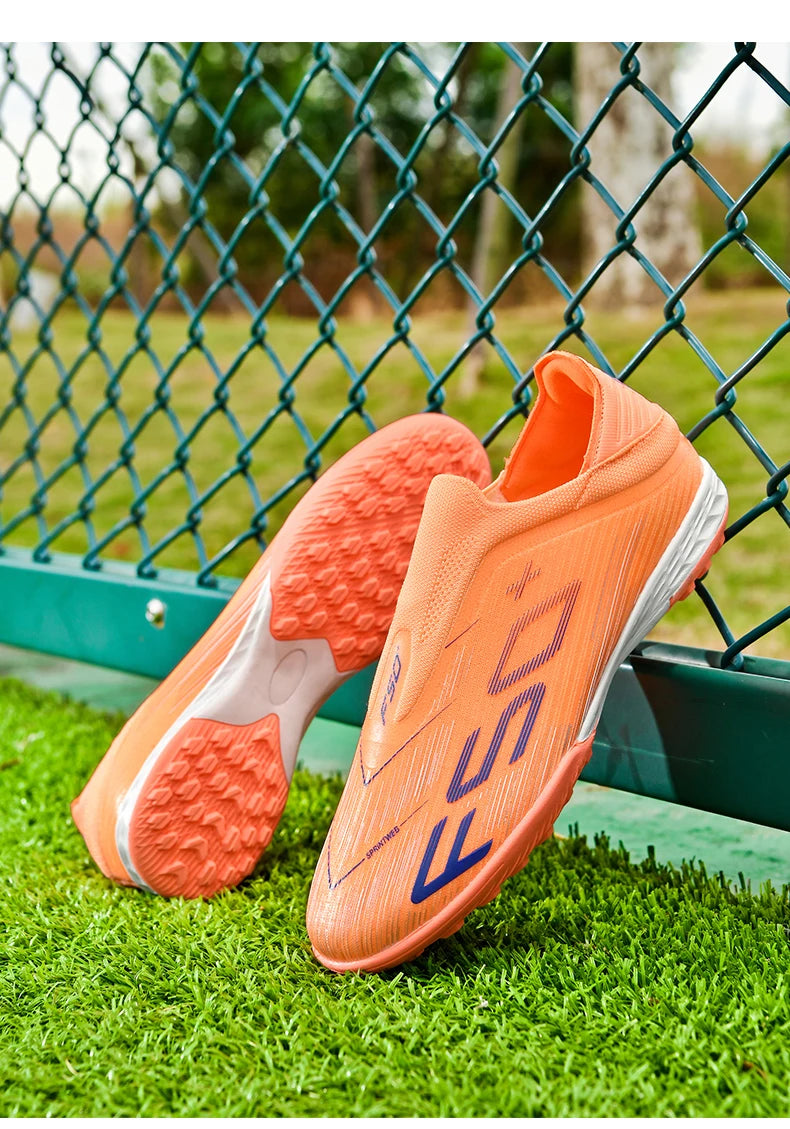 New Men's Football Boots Turf Comfortable Soccer Shoes Sport Ultralight Fg Grass Cleats Futsal Non Slip Indoor Adult Non-Slip