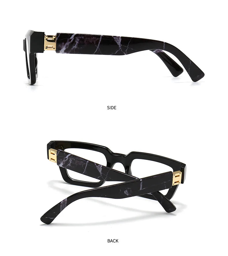 Brand Design Retro Reading Glasses for Man and Women Fashion Luxury Legs Large Size Square Presbyopic Eyewear Dioptric 0 to +6.0