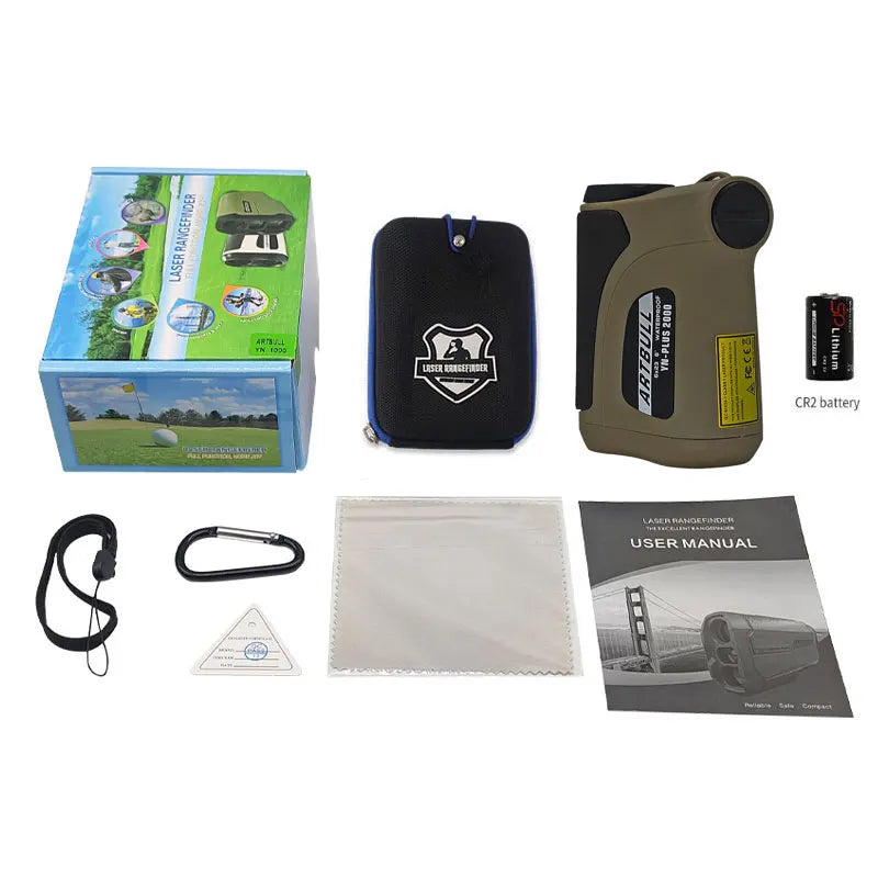 ARTBULL Long Distance Laser Rangefinder 1600m 2000m Outdoor Laser Distance Meter For Golf Hunting with Decimal place 0.1m\yard
