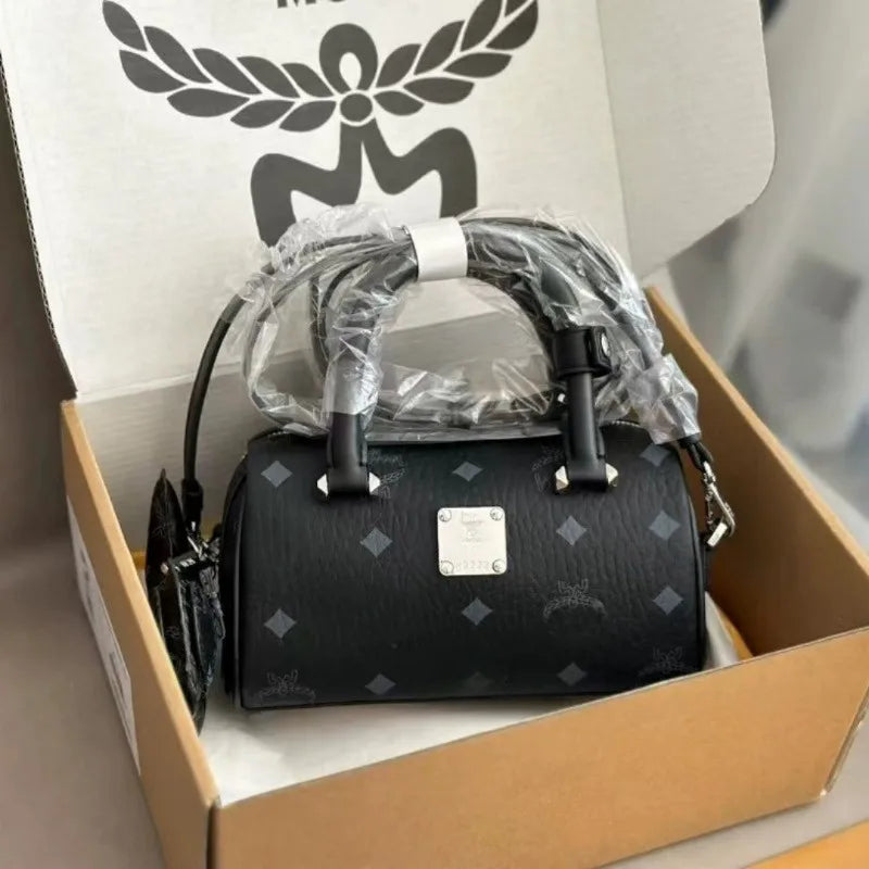 Fashion tote bag - genuine leather women's bag - Boston Aren mini pillow bag - Fashionable and versatile, with superior quality.